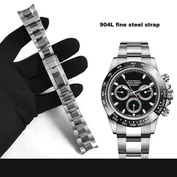 Гривна за Часовници Rolex DAYTONA GMT ПОДВОДНИЧАР Аксесоари за Часа Метална Каишка 904LSolid Каишка за Часовник от Неръждаема Стомана, 20 мм