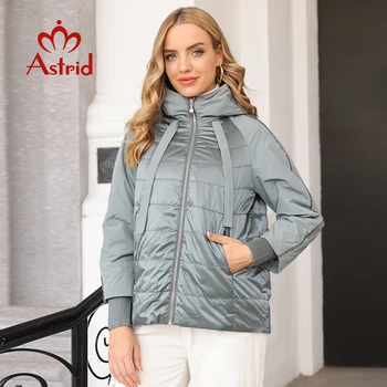 Astrid 2022 Пролетта палто дамско Горно Облекло Тенденция Яке Къса Паркове ежедневни модни дамски висококачествена Топло Тънък Памучен ZM-8601