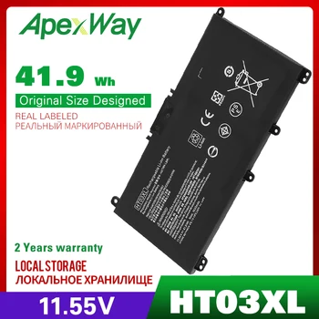 Батерия Apexway 41.9 Wh HT03XL HT03 за HP Pavilion 14-CE 14-CF 14-CK 14 CM 14-DG 14-DF 15-CS 15-DA HSTNN-DB8R