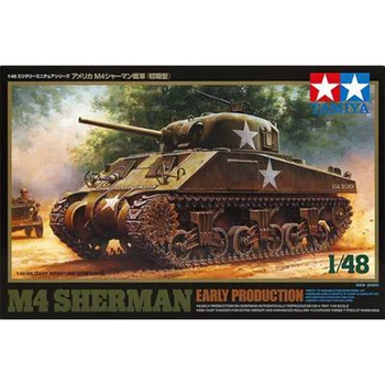 Tamiya 32505 1/48 на Втората световна война САЩ M4 Sherman (ранен) е Резервоар на Военно Дело Хоби Играчка Пластмасов Модел на Сградата на Монтажния Комплект за Момче, Детски Подарък