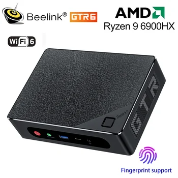 2023 Beelink GTR6 Ryzen 9 6900HX DDR5 Windows 11 Pro Мини PC Геймър 32 GB SSD 500 GB 8 ДО Wifi6, HDMI, DP Компютър VS GTR5 5900HX