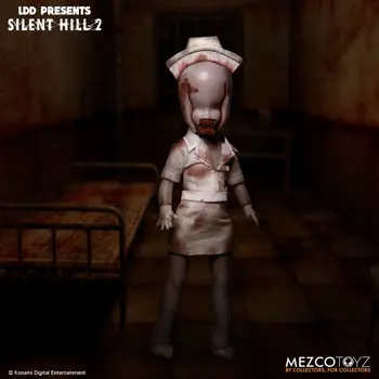 Оригинален MEZCO LDD Е Класически Филм на Ужасите на Silent Hill 2 Bubble Head Модел медицински Сестри Живите Мъртви Кукла са подбрани Фигурка