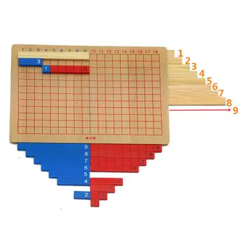 Дървена Играчка Монтесори Математика Събиране Изваждане Играчки Децата Ранно Образование