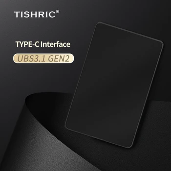TISHRIC 2,5 Външен Твърд Диск Калъф За твърд диск, Кутия За твърд диск на Корпуса на твърдия диск Калъф За твърд диск SATA КЪМ USB 3,1 Type C Преносим Твърд диск