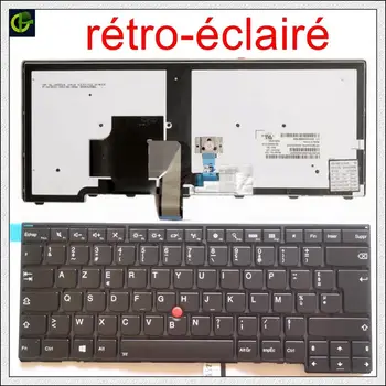 Френска клавиатура Azerty с подсветка за lenovo ThinkPad 0C02226 04Y0835 PK130SB1A18 MP-12M16F0-G62W FR