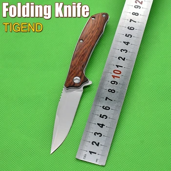 Нов Сгъваем Нож TIGEND За Оцеляване На Открито EDC Къмпинг, Риболовен Нож Компактни джобни Ножове За Самозащита Ръчен Преносим Универсален Нож