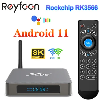 Android 11,0 TV Box X96 X6 Rockchip RK3566 8 GB 128 GB Rockchip RK3566 Поддръжка на 4K USB3.0 2T2R MIMO 5G Двойна Wifi 1000 М 4 GB 64 G 32 G