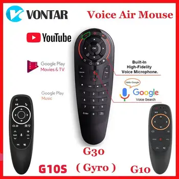 Google Voice Дистанционно Управление С Гироскопическим Зондированием IR Технология Мини 2,4 G Безжична Въздушна Мишка Клавиатура За Android 11,0 10,0 9,0 TV BOX