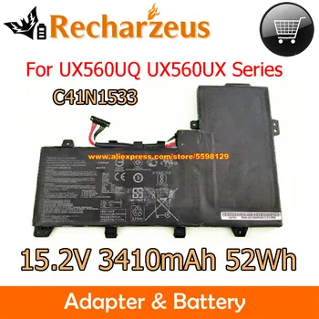 Истински батерия 15,2 V 52Wh C41N1533 за лаптоп ASUS ZenBook Flip UX560UQ UX560UX Q524UQ Q534UX UX560UX-1A UX560UX-FZ025T