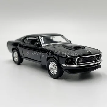 1:36 Molded под налягане Модел Метална Играчка Welly 1969 Ford Mustang Boss 429 флип-надолу Машина за Детски Подаръци