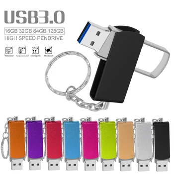 USB3.0 Флаш памети Пръчка 128 GB 128 GB карта Usb Флаш памет от 64 GB 32 GB 16 GB 8 GB Метален USB 3 0 Пръчка Високоскоростен USB flash
