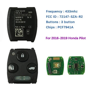 CN003114 2009-2016 Оригинален 3-бутон ключ за Honda Pilot с 433 Mhz PCF7941A Чип 72147-SZA-R2