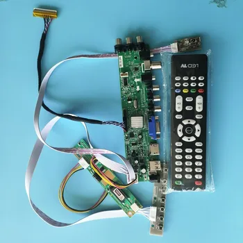 Комплект за LTN154AT07 DVB-T TV VGA USB AV 30pin Панел Такса контролер 1280X800 Цифров HDMI-Съвместими 1 CCFL LCD монитор