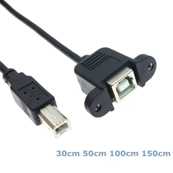 0,3 m 1 m USB 2.0 Тип B Включете щепсела M/F Удлинительный Кабел за предаване на данни, Инсталиране на Панели за принтер или Адаптер Кабел конектор Скенер