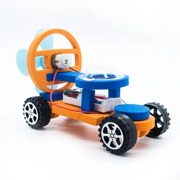 Направи си САМ Електрически Състезателен Автомобил Модел на Строителни Комплекти Играчки За Деца, Детски Учебни Технологии, Научно Обучение Забавни Играчки Подарък Стволови