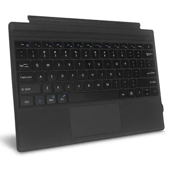 Тип на Кутията на клавиатурата за Microsoft Surface Pro 7 6 5 4 3 Безжична Bluetooth Клавиатура с подсветка и Трекпадом за Microsoft Surface