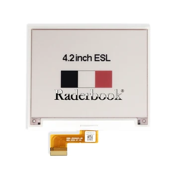 H-Ink-E042A43-A0 E042A43 4.2-инчов 24P SPI Червено-бял Черен дисплей за електронна хартия E Ink Екран 400X300