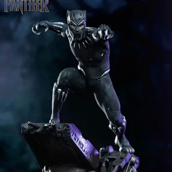 Marvel 1:10 Отмъстителите Безкрайна Война Супер Герой Черна Пантера Статуя Фигурка PVC Играчки 18 см с 2 Глави