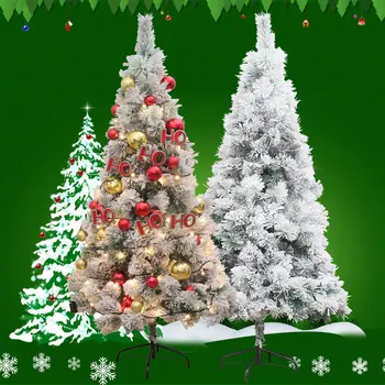 2021 Снежна Стекающаяся Коледно Дърво Помещение с Аксесоари От 1,2-3 М Бижута Вечерни Аксесоари Изкуствени Коледни Елхи Подарък
