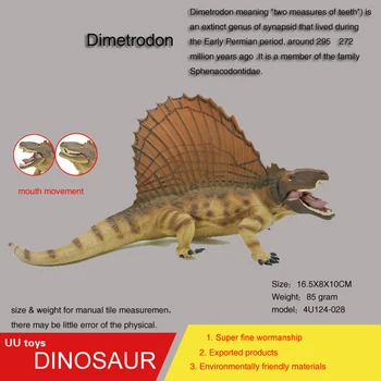 Горещи играчка фигурка Кафяв Dimetrodon висока Симулация модел на динозаврите 