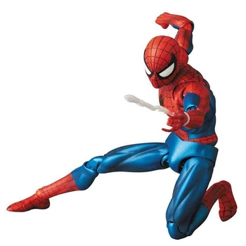 Marvel spiderman Mafex 075 Невероятен Човек-паяк Комикс Ver Articolazioni mobili Модел фигури Джокаттоли 16 см