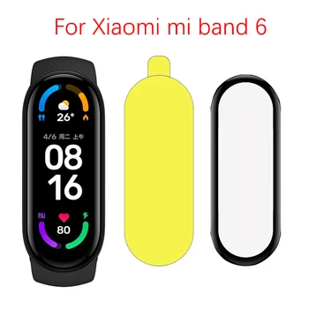 Защитно Стъкло За Xiaomi Mi Band 6 Протектор на Екрана, За Mi Band 6 Калъф smart-watchband 6 Мека Филм Аксесоари За умен часа