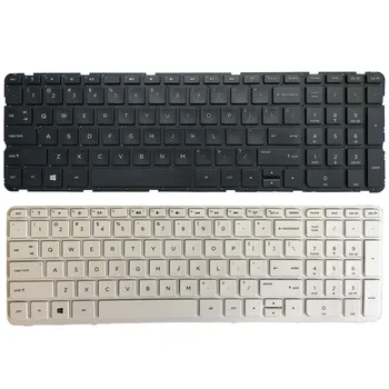 Новата Клавиатура за лаптоп на САЩ ЗА HP Pavilion 17-N 17-E 17N 17 E R68 Английска Клавиатура с Бяла и Черна без Рамка