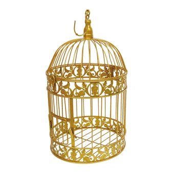 Модни Големи Антични Декоративни Клетки за Птици За Ръчно изработени Класически Желязна Клетка за Птици за Сватбена Украса безплатна доставка