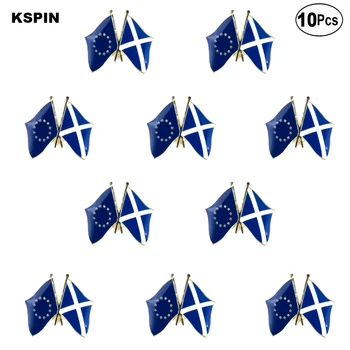 Европейският Съюз Шотландия Флаг на Ревера на Жени Флаг икона Брошка Игла Икони 10 бр. Много