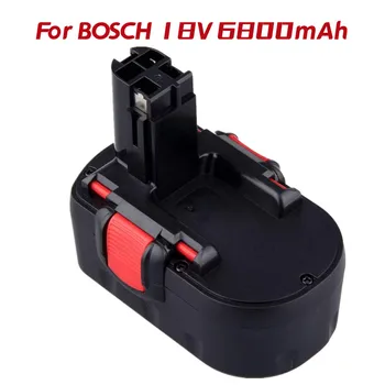 18 6,8 Ah Ni-MH Акумулаторна батерия за подмяна на Bosch BAT025 BAT026 BAT160 2607335277 2607335535 2607335735 PSR 18 VE-2 GSR 18 VE-2