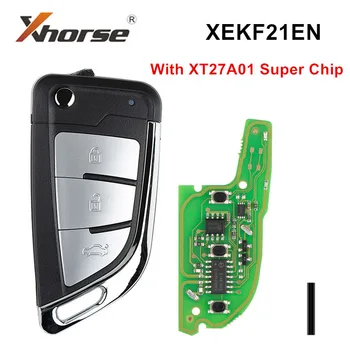 2 бр./лот Xhorse XEKF21EN 3 Бутона със супер Чип За VVDI MINI Key Tool MAX VVDI2 Ключова Програмист Универсален супер Дистанционно Управление