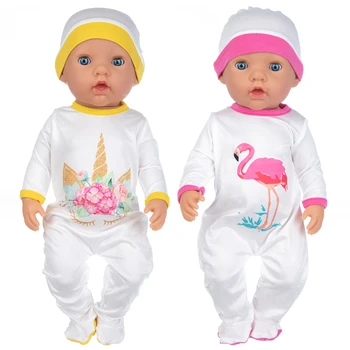 17 см 43 см Новородено кукла - Еднорог и Кукла в Костюм Фламинго