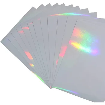 Хартията на етикета стикер винил яснота 80 микрона формат А4, прозрачна холограма за принтер домашен офис мастилено-струен