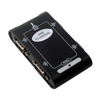 4 порта RS232 към USB 2.0 USB адаптер Сериен DB9 COM конвертор контрольор карта