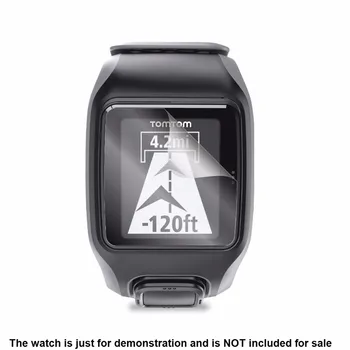 3x Прозрачен LCD екран Защитно покритие Защитно Фолио за TomTom Multi-Sport Cardio GPS Smart-Часовници, Аксесоари