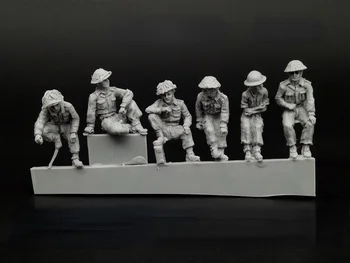Мащабът 1/72 Molded под натиска на Смола DIY Модел на Монтажния Комплект Втората Световна Война Британската Армия Състояние на Покой Модел Играчки Неокрашенная Безплатна Доставка