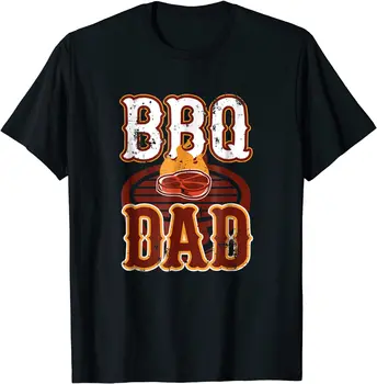 BBQ Татко Тениска Барбекю Татко Подарък За Мъже В Продажба на Geek Тениска Памучни Тениски Дизайн